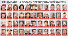 Обзор 44 кандидатов в президенты Украины