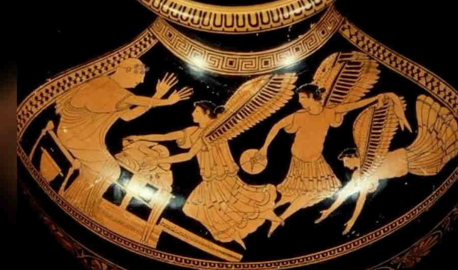 Гарпии крадут еду у Финея