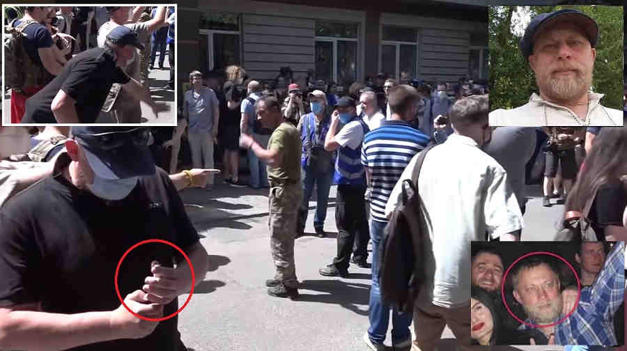 Цымбалюк бросает петарду Цымбалюк бросает петарду