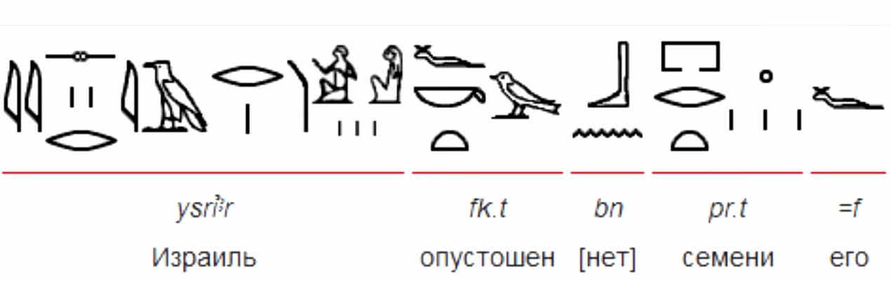 Мернептах об уничтожении евреев