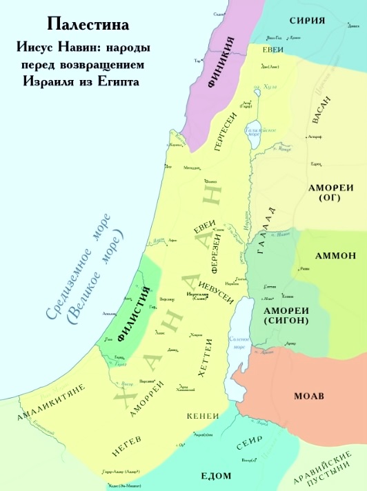 Народы перед возвращением Израиля из Египта