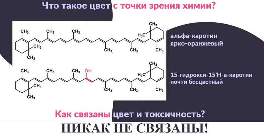 Цвет и токсичность НИКАК не связаны! Цвет и токсичность НИКАК не связаны!