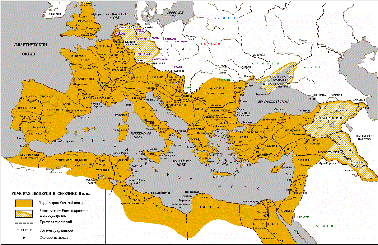 Историческая карта рима