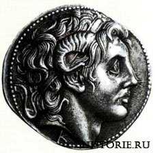 СЕРЕБРЯНАЯ МОНЕТА С ИЗОБРАЖЕНИЕМ ГОЛОВЫ АЛЕКСАНДРА - Эллинистичекий период (323—31 год до н. э.)