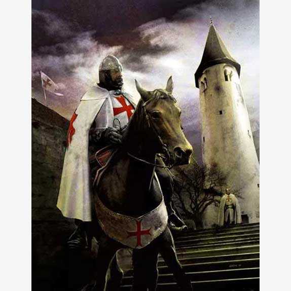 Рыцари возле замка