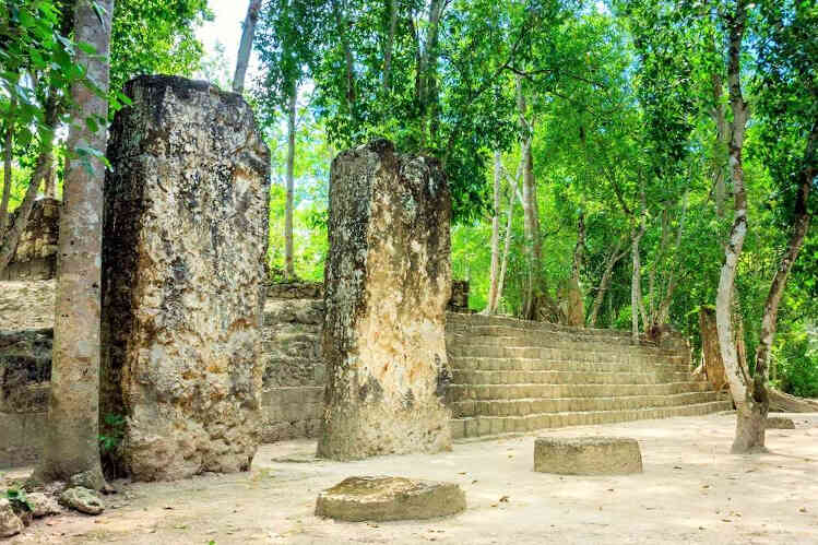 Стелы, город Калакмуль, Мексика