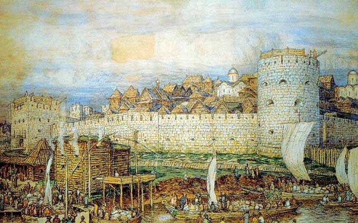 Московский Кремль при Дмитрие Донском