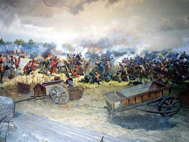 Фрагмент диорамы, посвящённой Полтавской битве Фрагмент диорамы, посвящённой Полтавской битве