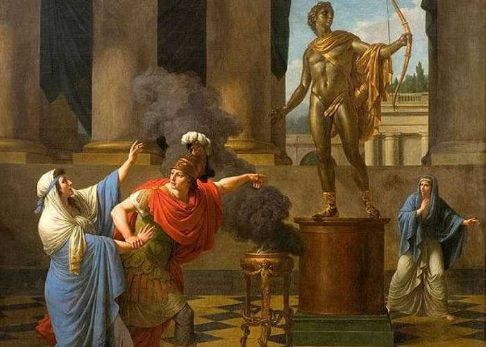 Александр просит совета у оракула бога Аполлона Александр просит совета у оракула бога Аполлона