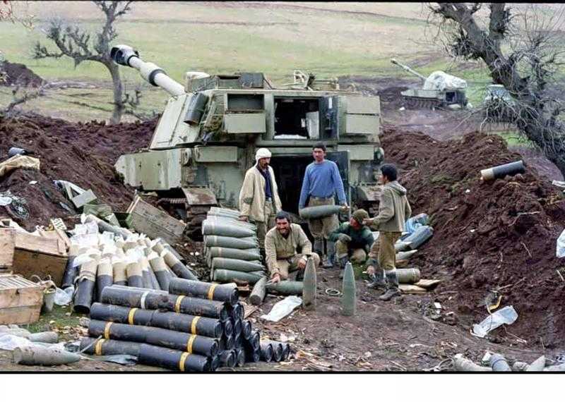 Иранская САУ М109 на огневой позиции Иранская САУ М109 на огневой позиции