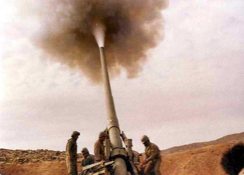 Огонь иранской САУ М107 Огонь иранской САУ М107