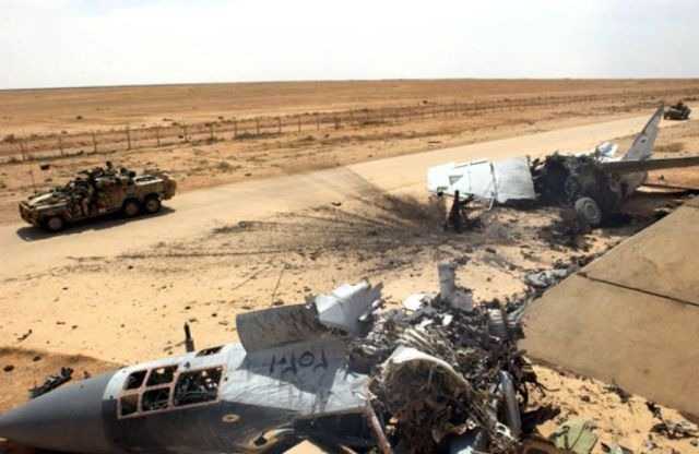 Обломки сбитого иракского МИГ-25 Обломки сбитого иракского МИГ-25