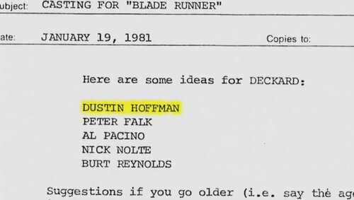 Дастин Хоффман планировался на главную роль