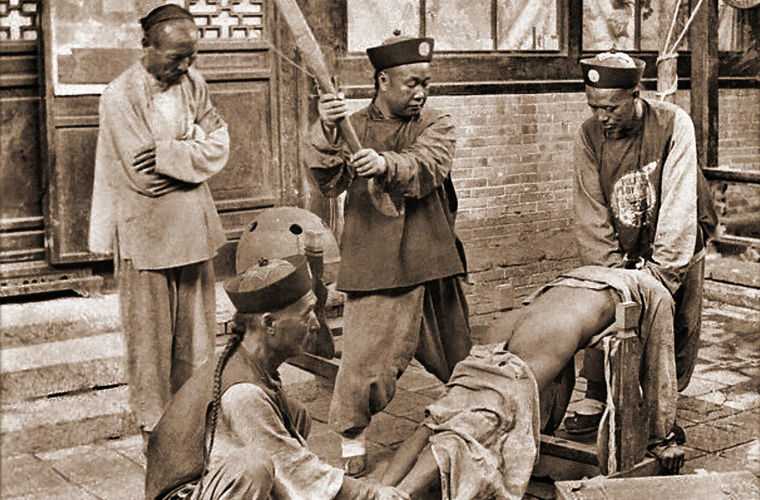 Наказание провинившегося в Китае